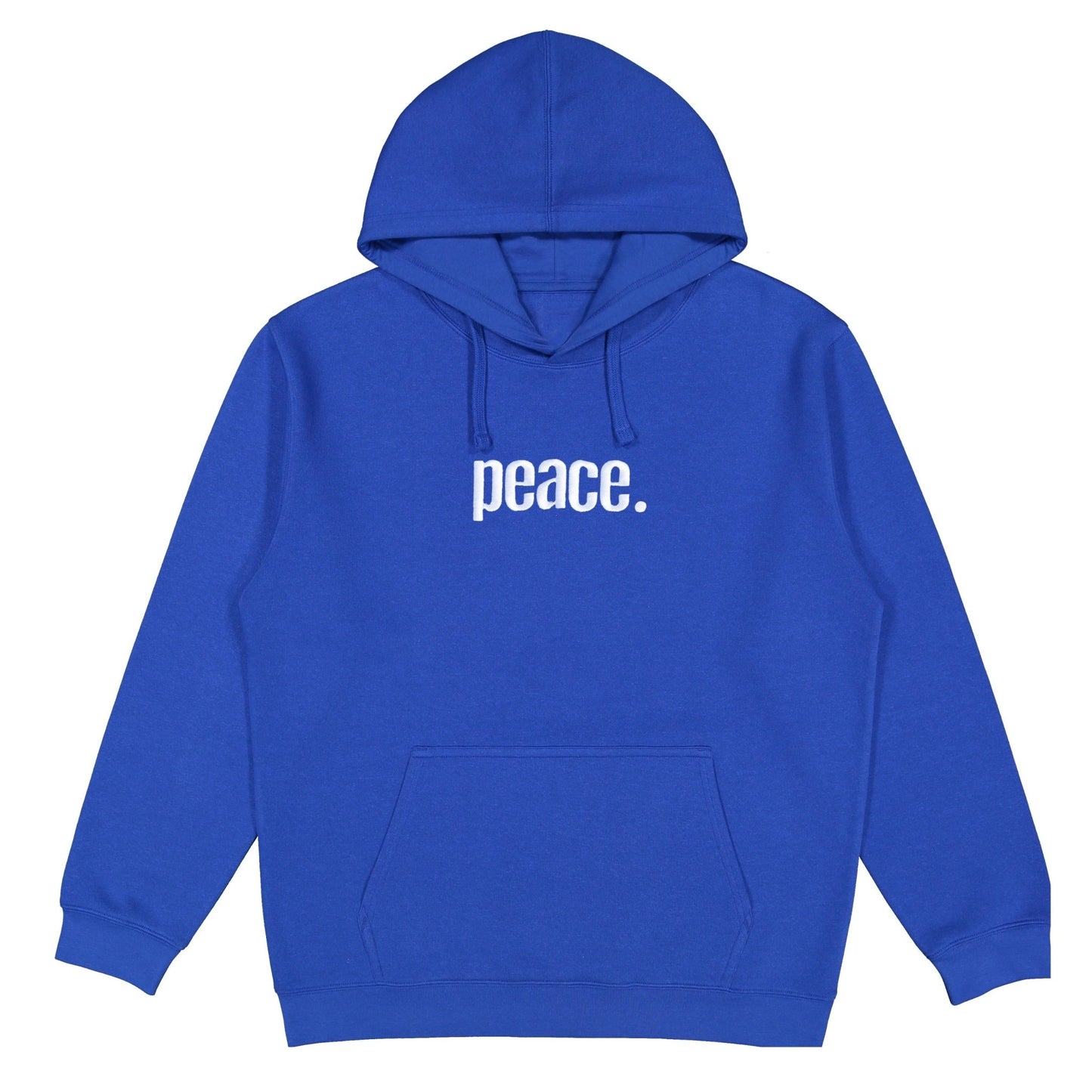 Load image into Gallery viewer, Peace Statement Embroidered Hoodie Wear The Peace Hoodies Royal S
