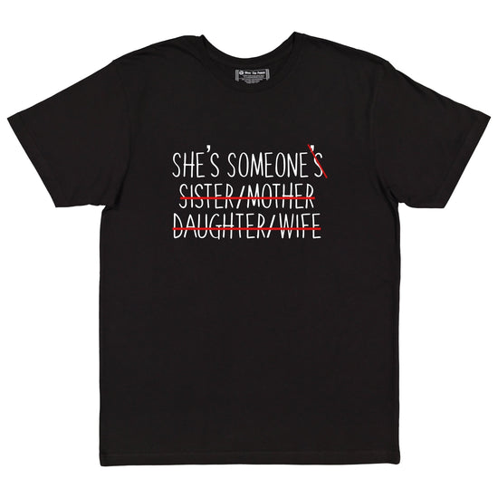 She's Someone Tee Wear The Peace Short Sleeves Black S