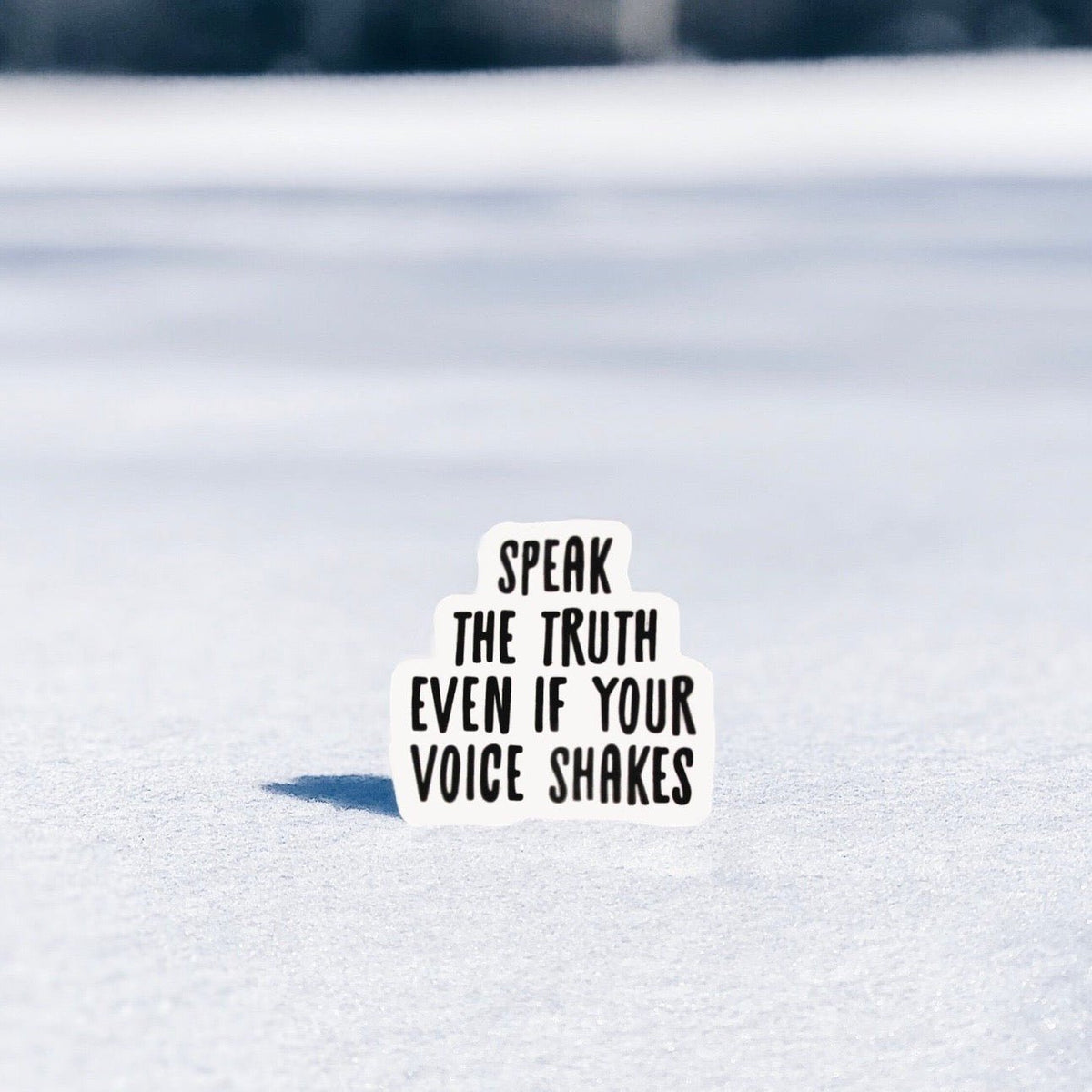 Speak The Truth Sticker – Wear The Peace
