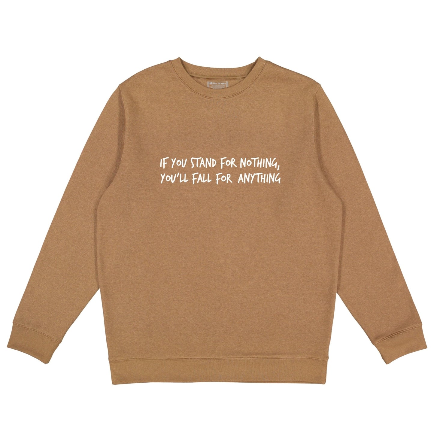 Load image into Gallery viewer, Stand For Something Crewneck Wear The Peace Crewnecks S

