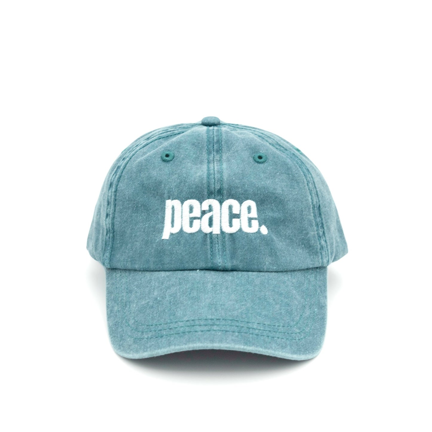 Statement Peace Cap Wear The Peace Dad Caps Washed Teal