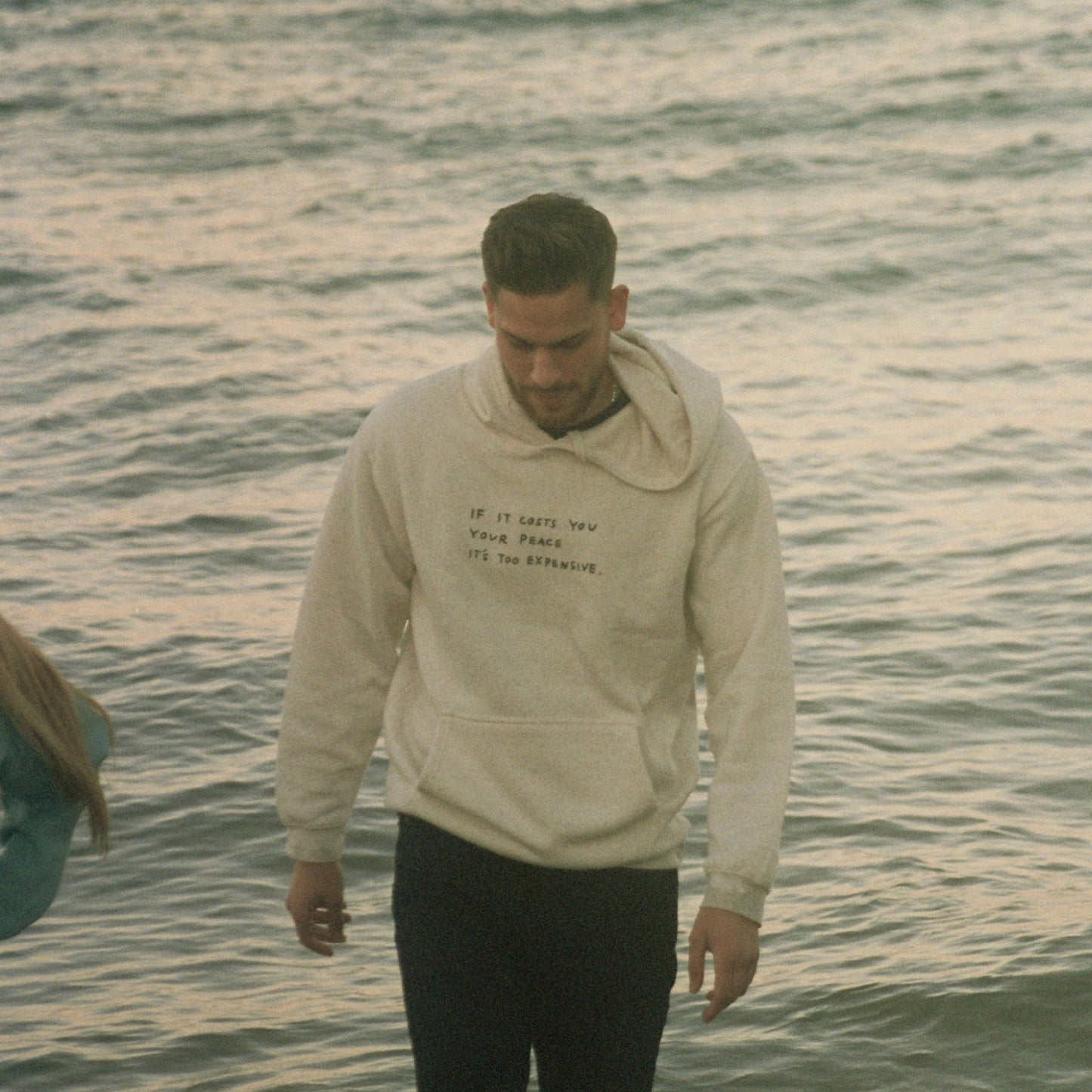 The Cost Of Peace Hoodie + Free Gratitude Journal Wear The Peace Hoodies Oatmeal S