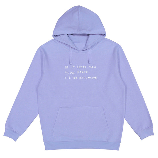Load image into Gallery viewer, The Cost Of Peace Hoodie Wear The Peace Hoodies Violet S
